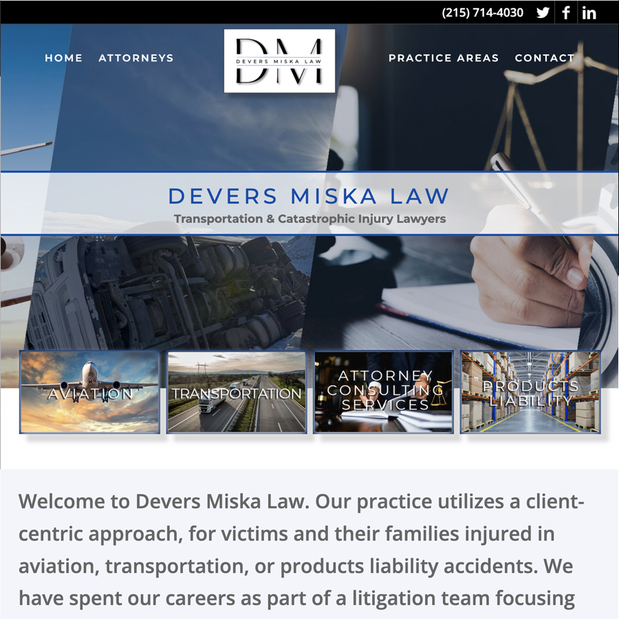 Devers Miska Law Wordpress Website Design