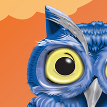 Konnie the Owl Vector Illustration