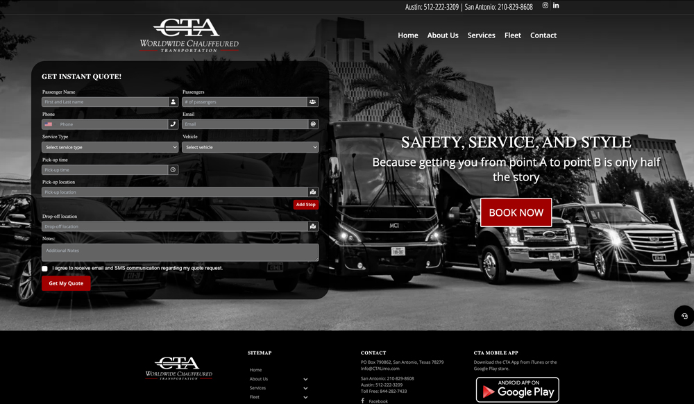 devices responsive on workspace architect website design
