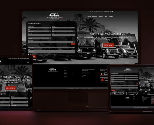 devices responsive on workspace architect website design
